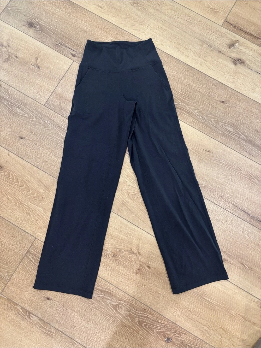 lululemon athletica Black High-Rise Wide Leg Pants